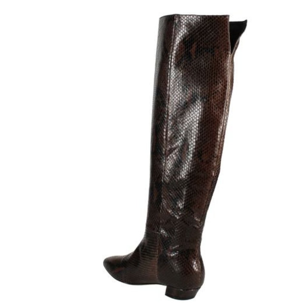 SIGERSON MORRISON Women's Snake Embossed Boots - Picture 5 of 13